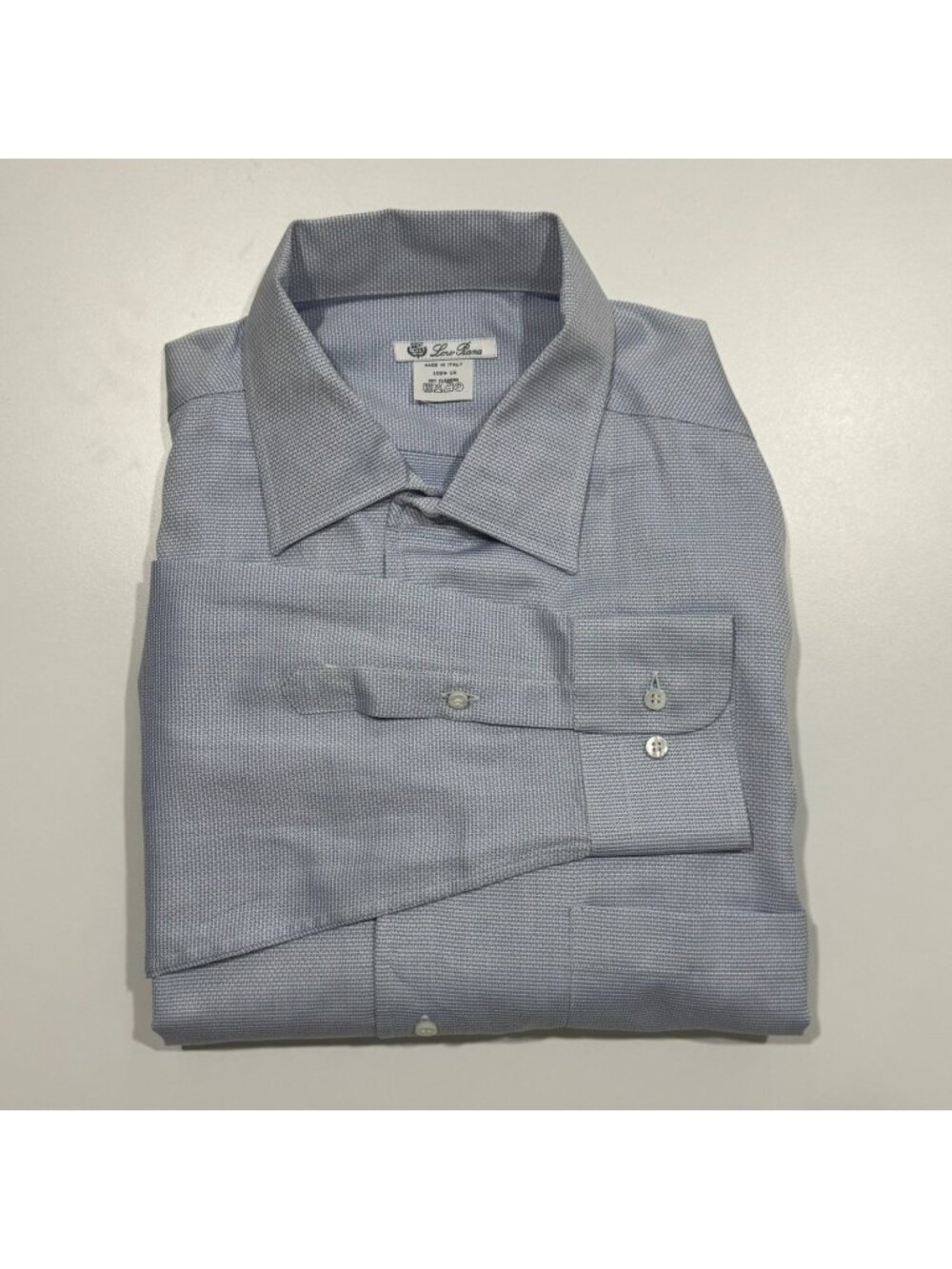 Loro Piana Mens 100% Cotton Long Sleeve Button Down Shirt Size 2XL
